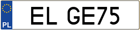 Truck License Plate